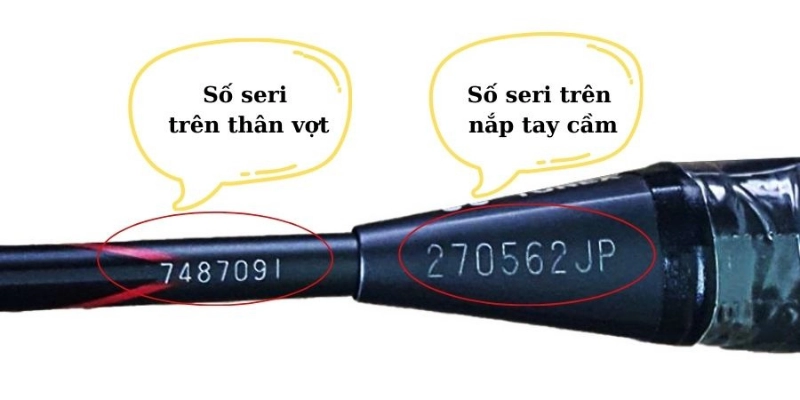 Số Seri Trên Cán Vợt
